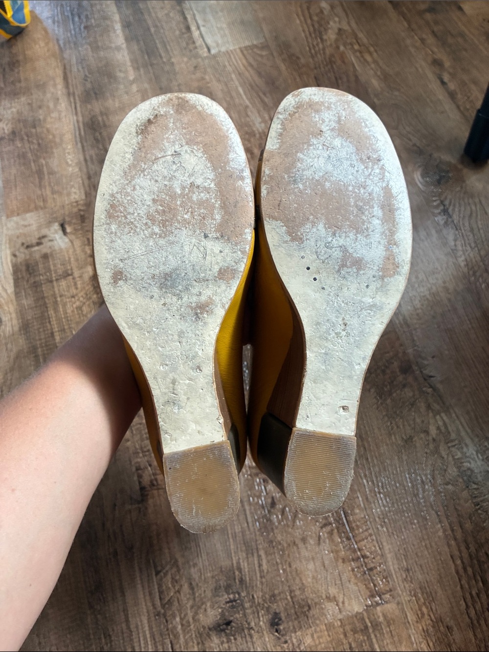Fly London “Fly Girl” Woman’s Yellow Leather Shoes with Contrast Trim - Picture 4 of 11